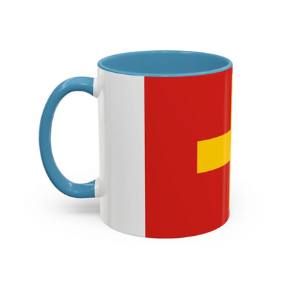 Flag of Ancona Italy - Accent Coffee Mug-Go Mug Yourself