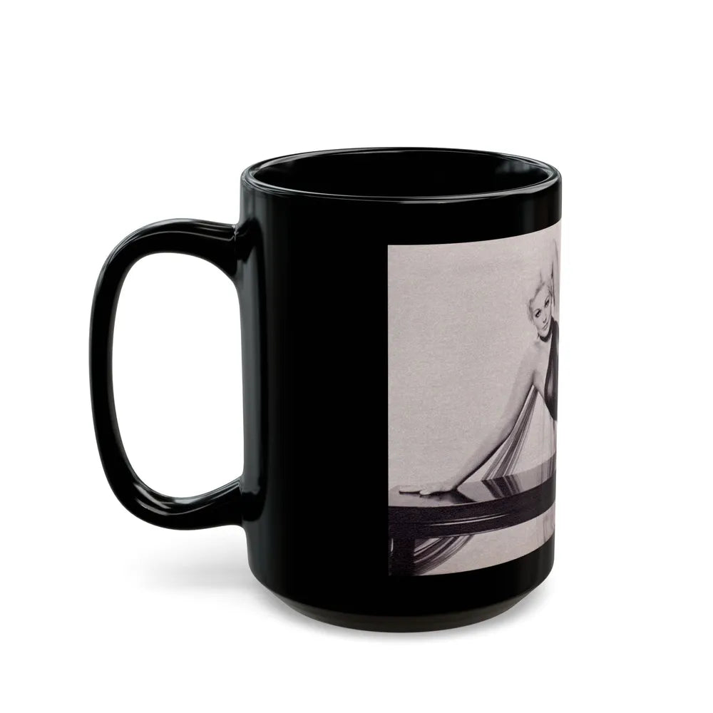 Kim Novak #339 (Vintage Female Icon) Black Coffee Mug-Go Mug Yourself