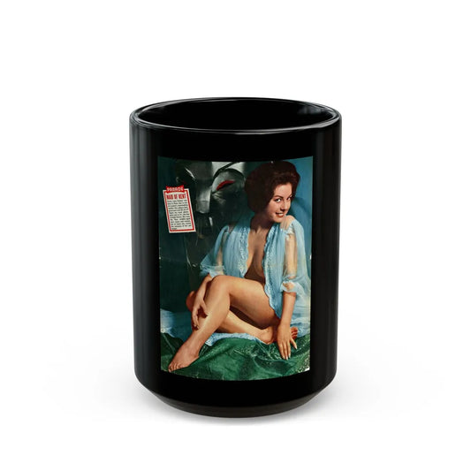 June Palmer #366 (Vintage Female Icon) Black Coffee Mug-15oz-Go Mug Yourself