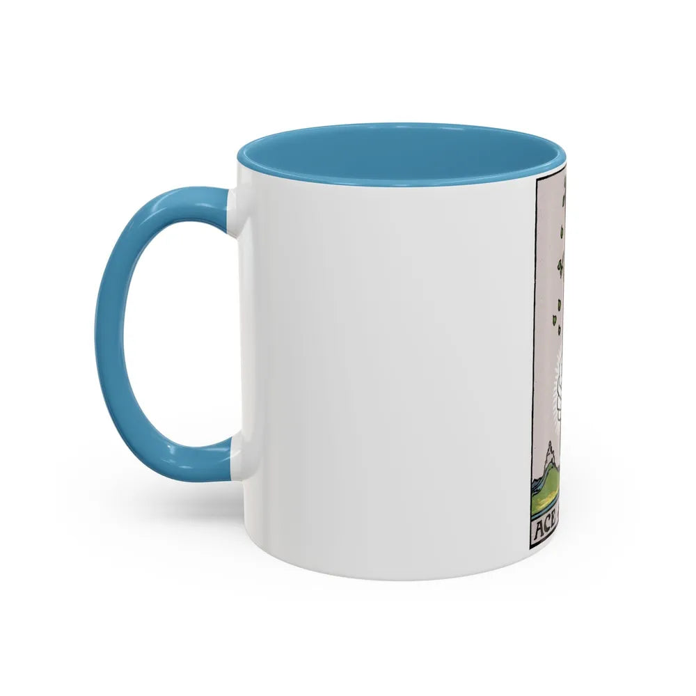 The Ace of Wands (Tarot Card) Accent Coffee Mug-Go Mug Yourself