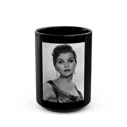 Debra Paget #400 (Vintage Female Icon) Black Coffee Mug-15oz-Go Mug Yourself