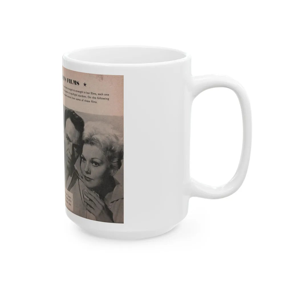 Kim Novak #164 - Scanned Mag. 66 Photos (Vintage Female Icon) White Coffee Mug-Go Mug Yourself