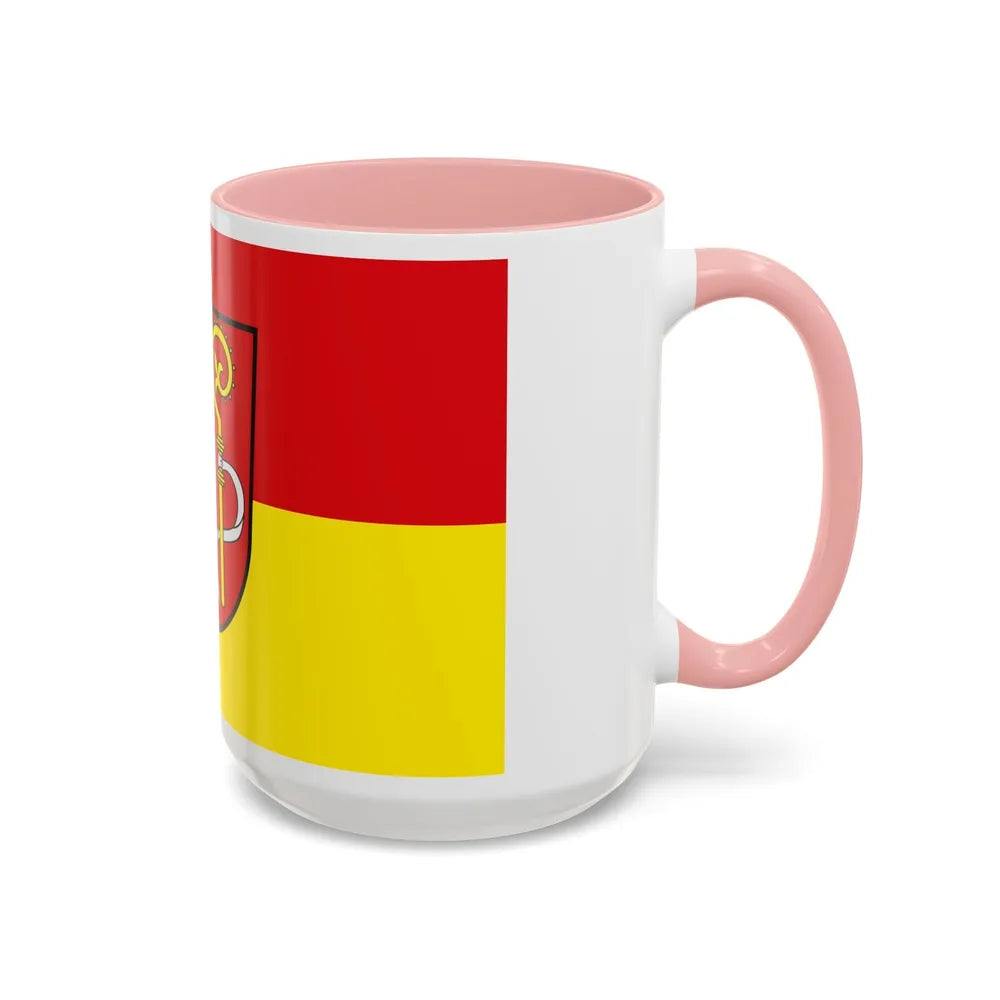 Flag of Biberach Germany - Accent Coffee Mug-Go Mug Yourself