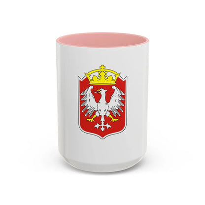 Flag of Gniezno Poland - Accent Coffee Mug-15oz-Pink-Go Mug Yourself