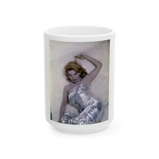 Kathleen Crowley #09 (Vintage Female Icon) White Coffee Mug-15oz-Go Mug Yourself