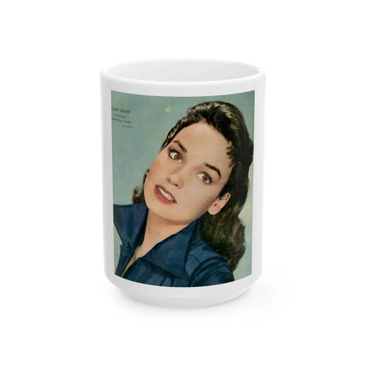 Kathryn Grant #63 (Vintage Female Icon) White Coffee Mug-15oz-Go Mug Yourself