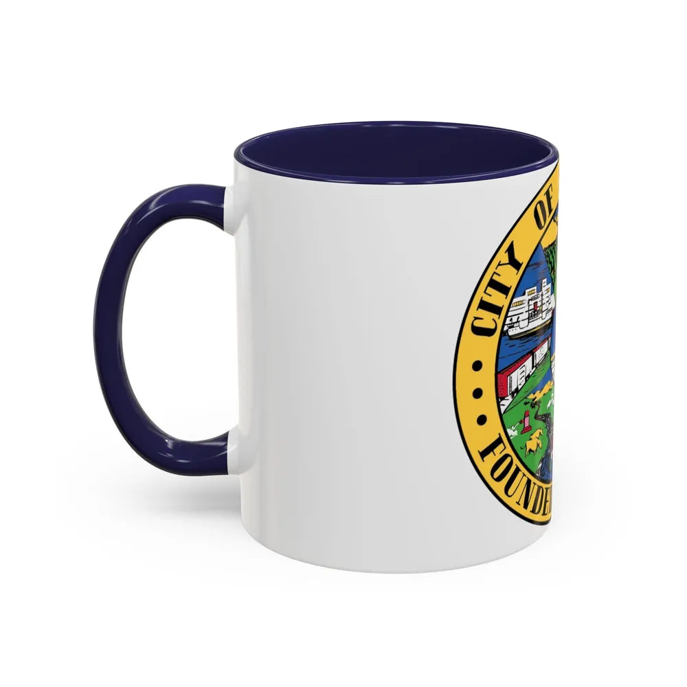 Seal of Sacramento California - Accent Coffee Mug-Go Mug Yourself