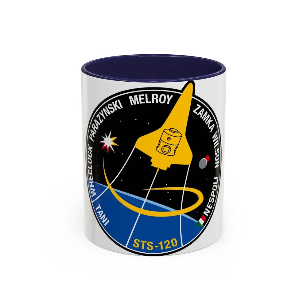 STS 120 (NASA) Accent Coffee Mug-11oz-Navy-Go Mug Yourself