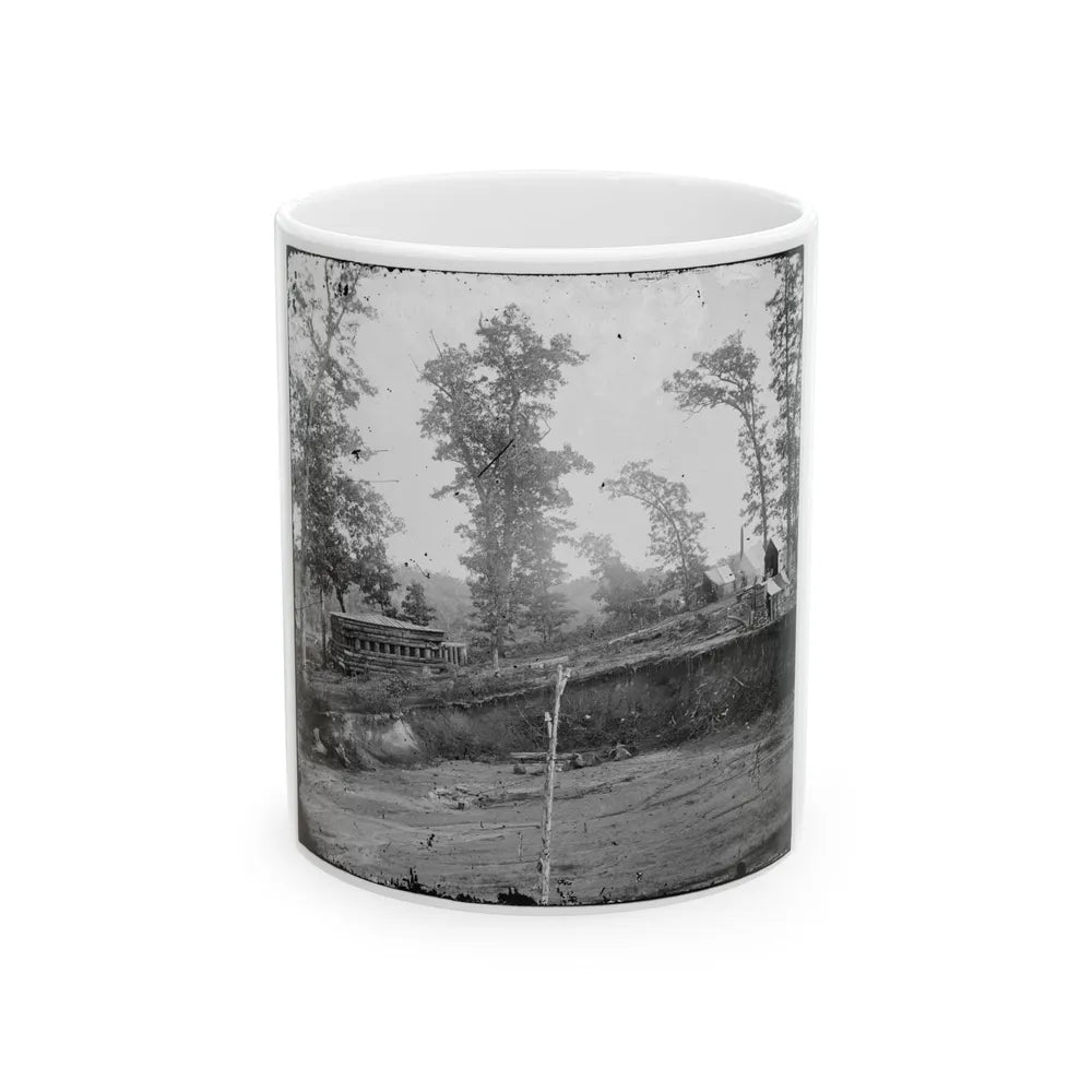 Chattanooga, Tenn., Vicinity. Blockhouse On The Nashville & Chattanooga Railroad (U.S. Civil War) White Coffee Mug-11oz-Go Mug Yourself