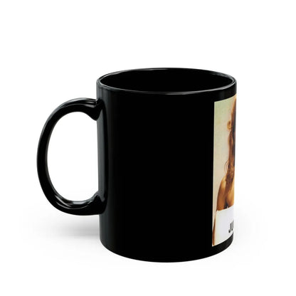 Julie Ege #195 (Vintage Female Icon) Black Coffee Mug-Go Mug Yourself