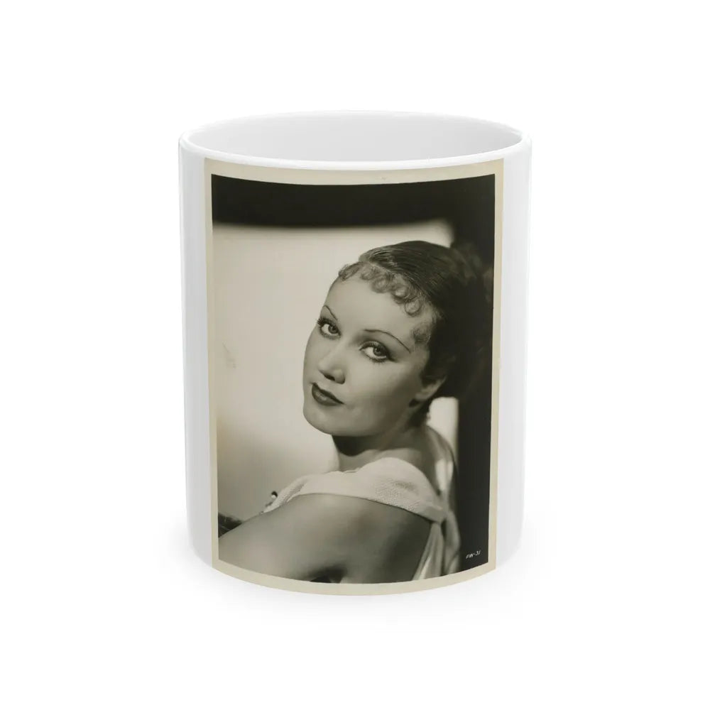 Fay Wray #184 (Vintage Female Icon) White Coffee Mug-11oz-Go Mug Yourself