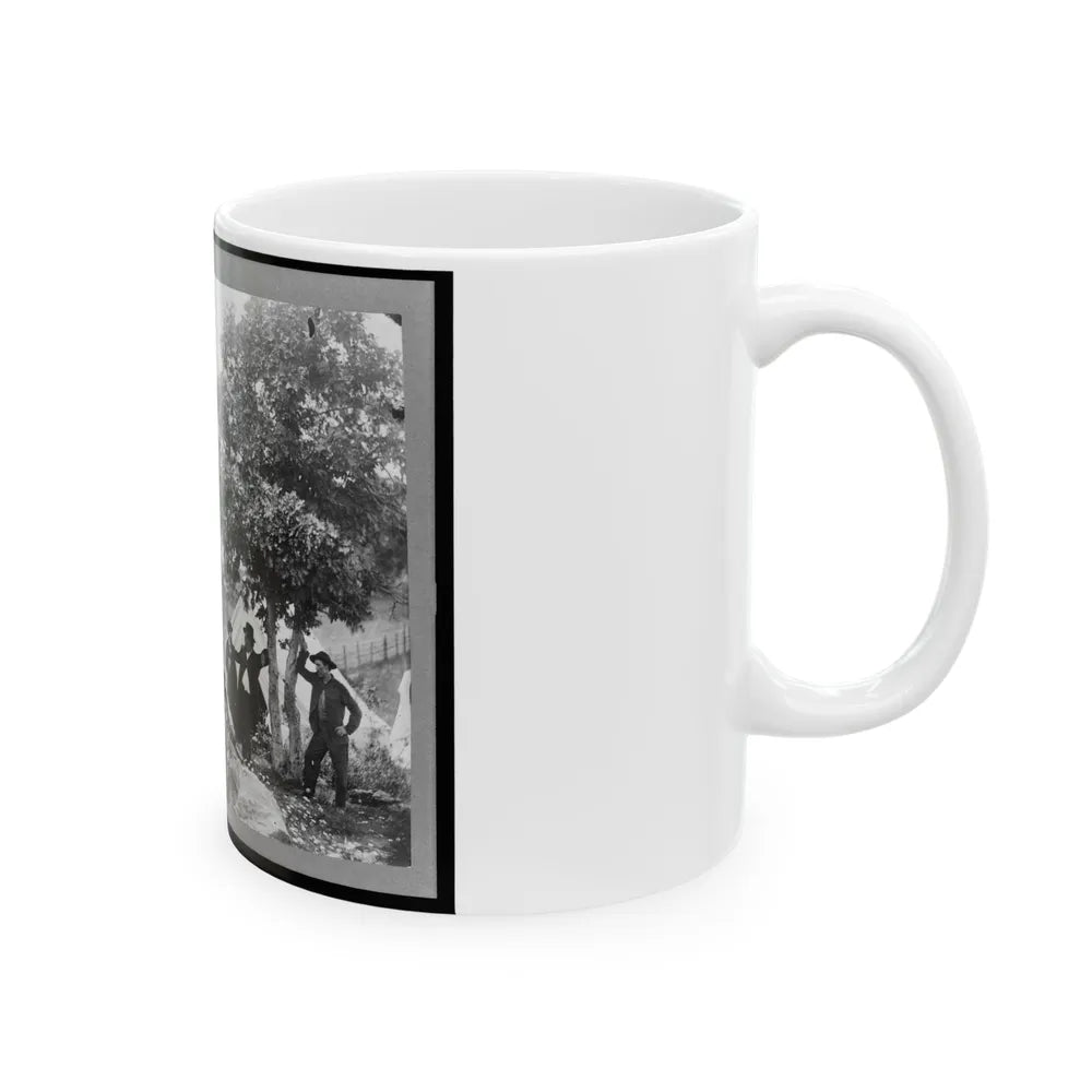 Gettysburg Camp Of Captain Huft (U.S. Civil War) White Coffee Mug-Go Mug Yourself