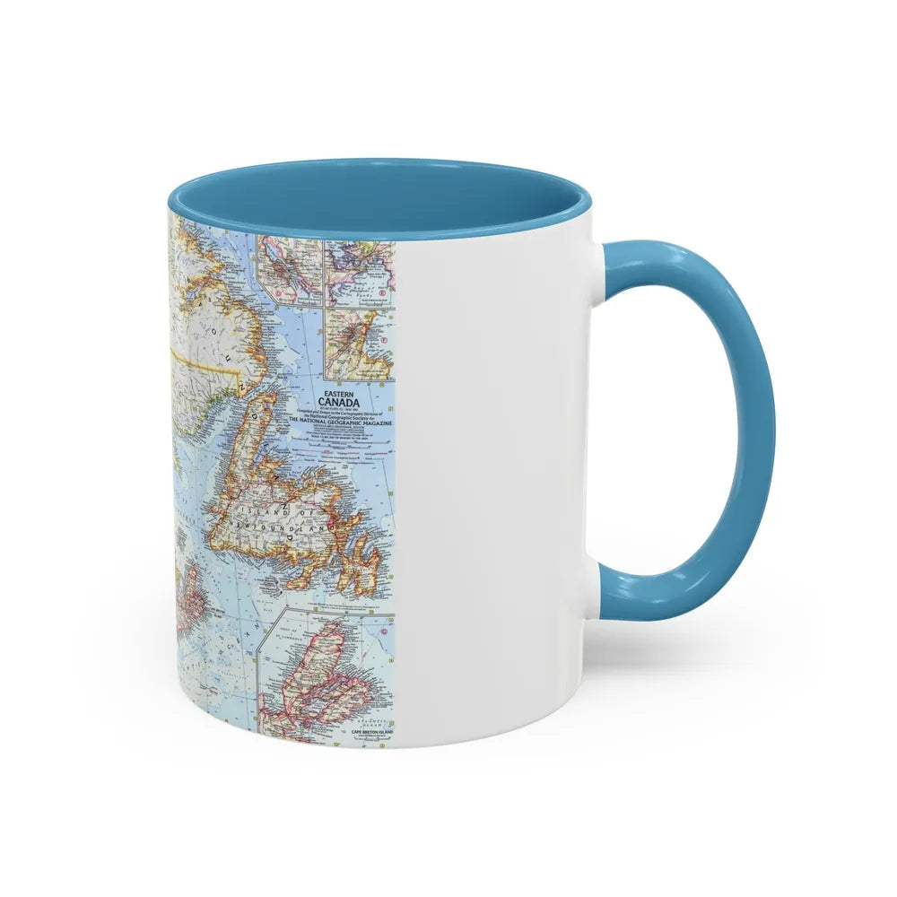 Canada - Eastern (1967) (Map) Accent Coffee Mug-Go Mug Yourself