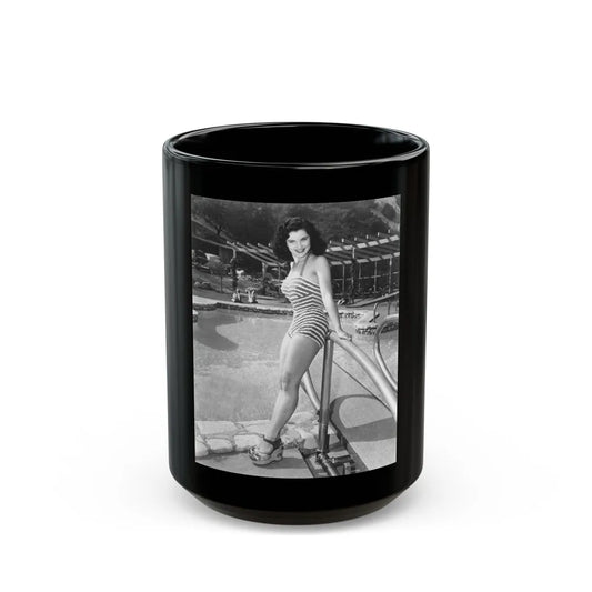 Debra Paget #63 1 (Vintage Female Icon) Black Coffee Mug-15oz-Go Mug Yourself