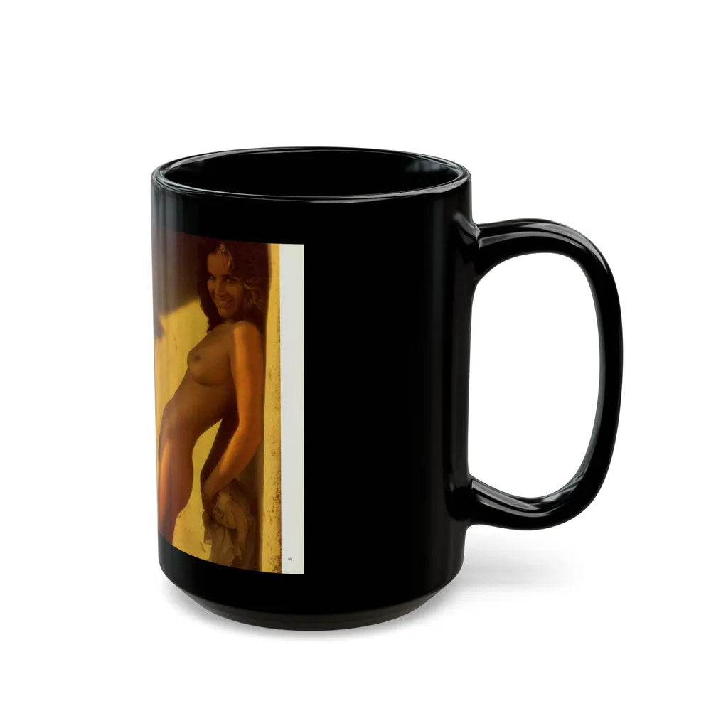 Heather Menzies #10 - Nudes (Vintage Female Icon) Black Coffee Mug-Go Mug Yourself