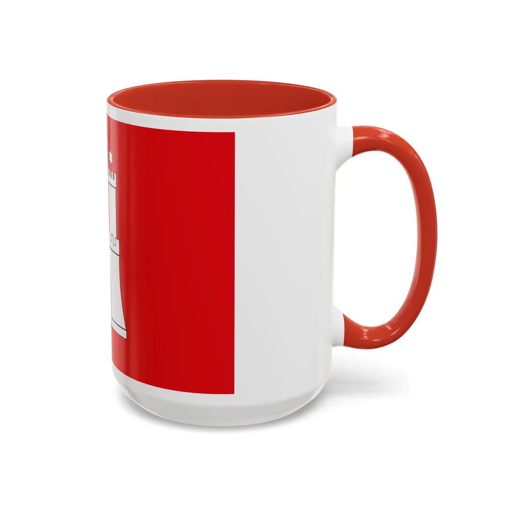 Flag of Hamburg Germany - Accent Coffee Mug-Go Mug Yourself