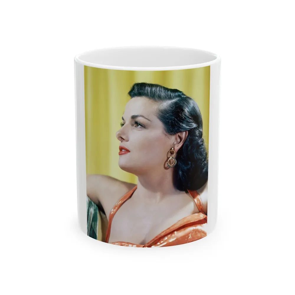 Jane Russell #169 (Vintage Female Icon) White Coffee Mug-11oz-Go Mug Yourself