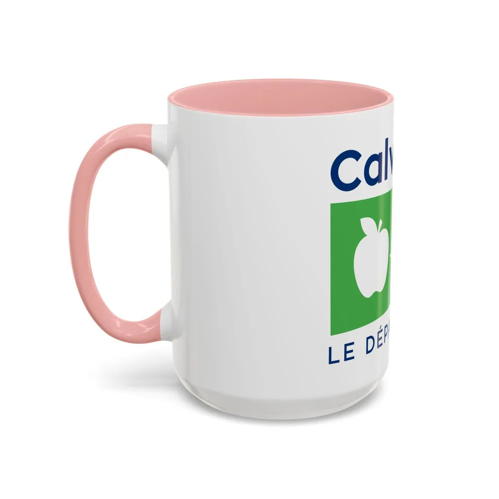 Flag of Calvados France - Accent Coffee Mug-Go Mug Yourself