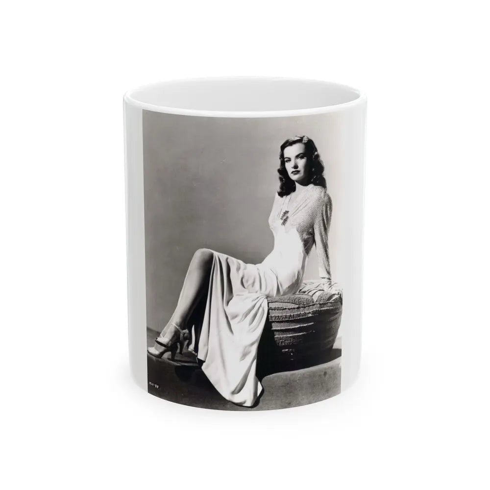 Ella Raines #194 (Vintage Female Icon) White Coffee Mug-11oz-Go Mug Yourself