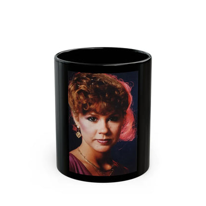 Linda Blair #308 (Vintage Female Icon) Black Coffee Mug-11oz-Go Mug Yourself