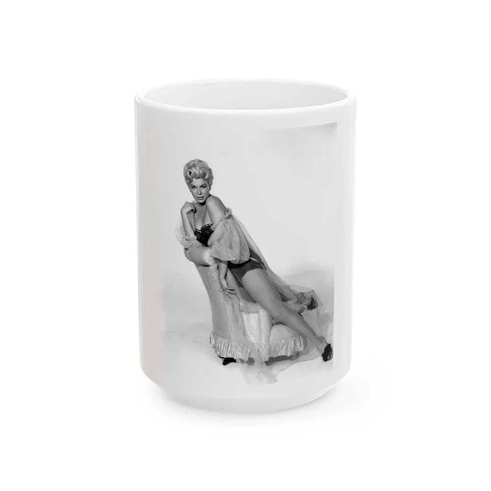 Barbara Nichols #378 (Vintage Female Icon) White Coffee Mug-15oz-Go Mug Yourself