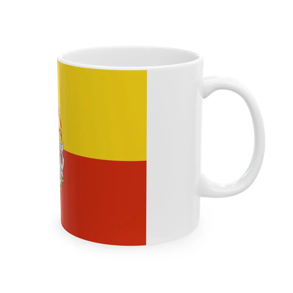 State Flag of Prague Czech Republic - White Coffee Mug-Go Mug Yourself