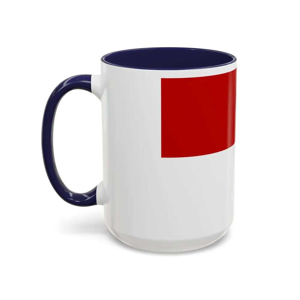 Flag of Gaeta Italy - Accent Coffee Mug-Go Mug Yourself