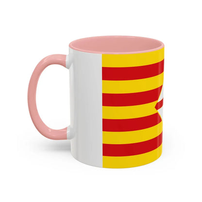 Flag of Barcelona - Accent Coffee Mug-Go Mug Yourself