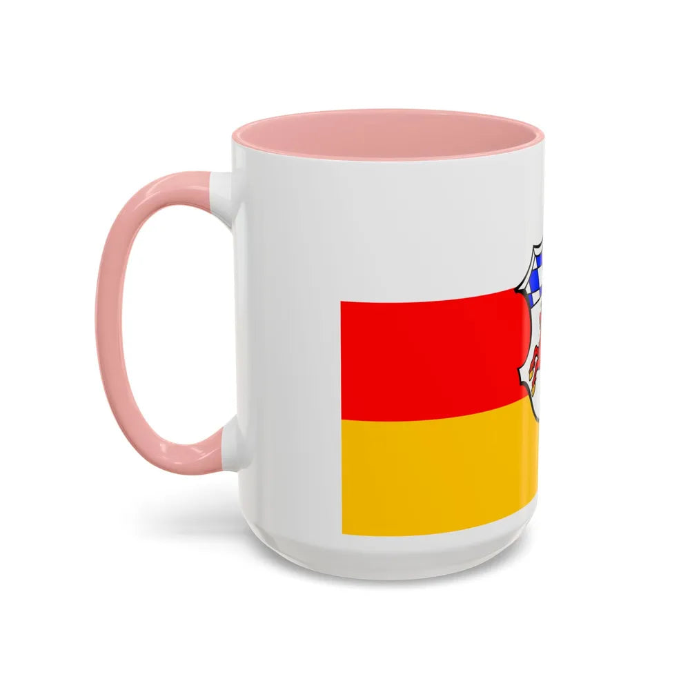 Flag of Erding Germany - Accent Coffee Mug-Go Mug Yourself