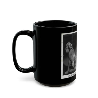 Jeanne Carmen #91 (Vintage Female Icon) Black Coffee Mug-Go Mug Yourself