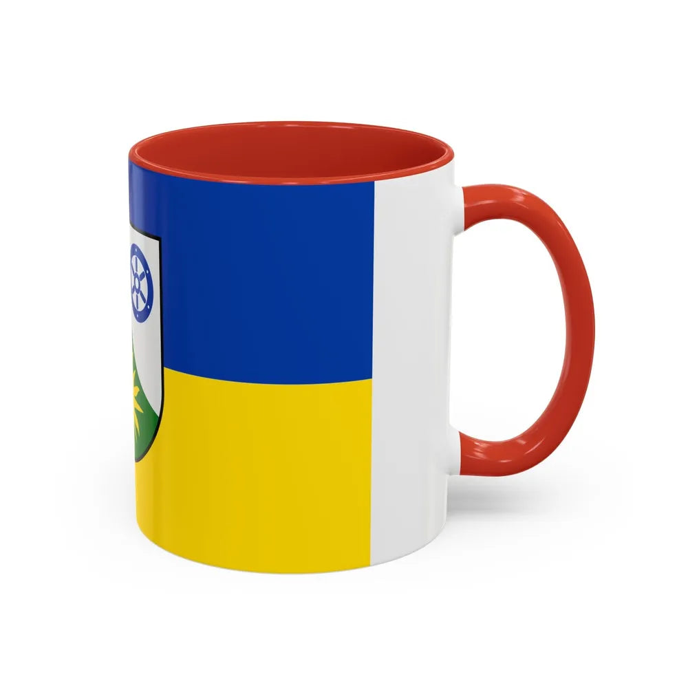 Flag of Donnersbergkreis Germany - Accent Coffee Mug-Go Mug Yourself