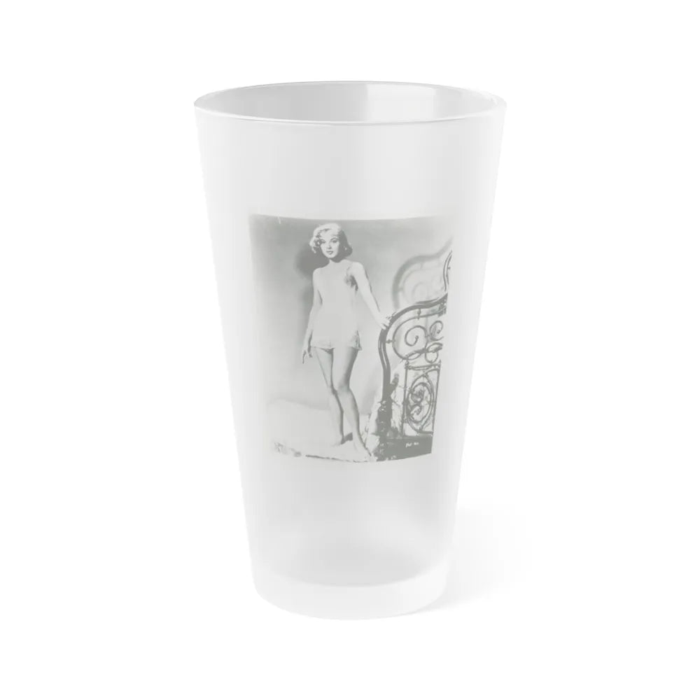 Leslie Parrish #144 (Vintage Female Icon) Frosted Pint 16oz-16oz-Frosted-Go Mug Yourself