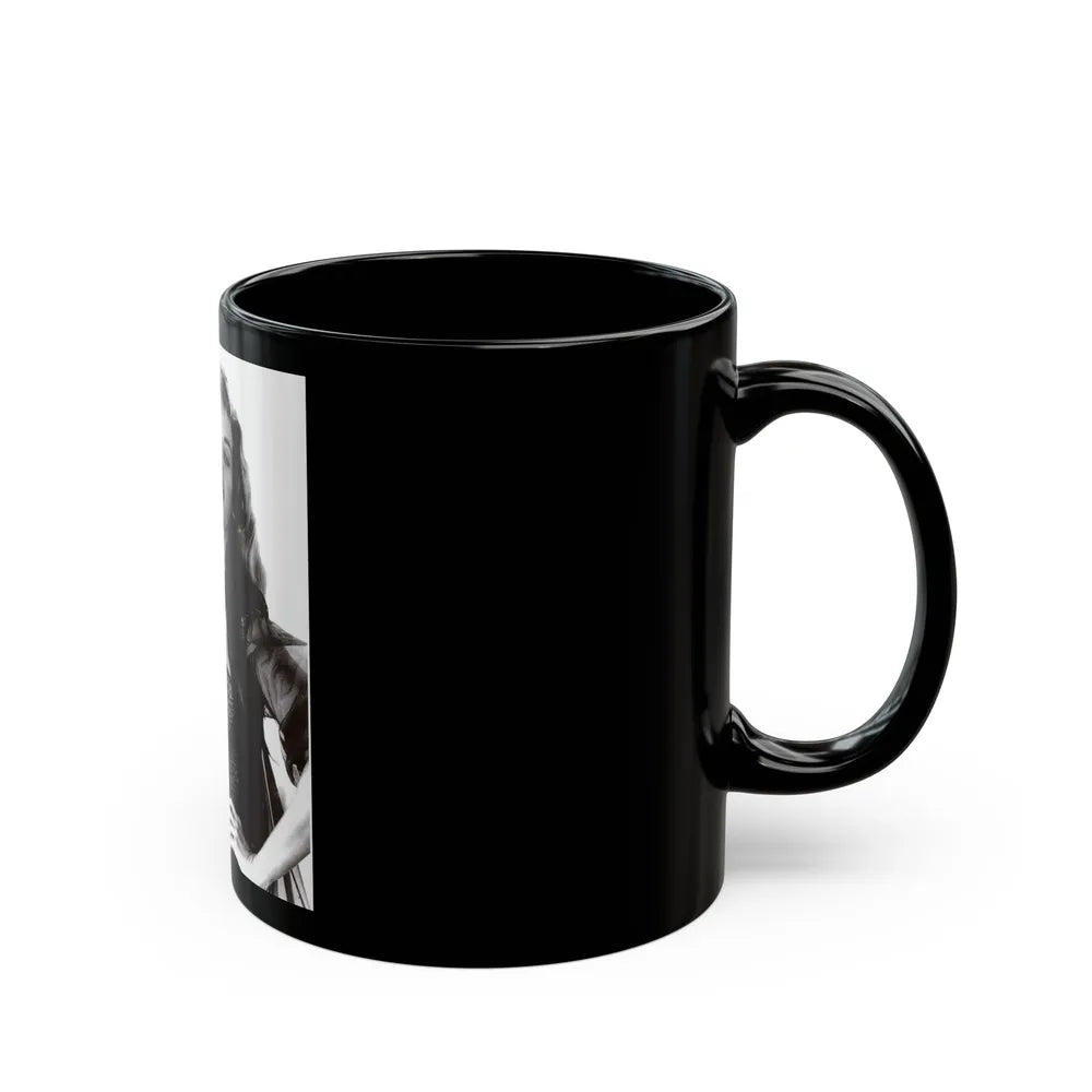 Eve Meyer #60 (Vintage Female Icon) Black Coffee Mug-Go Mug Yourself