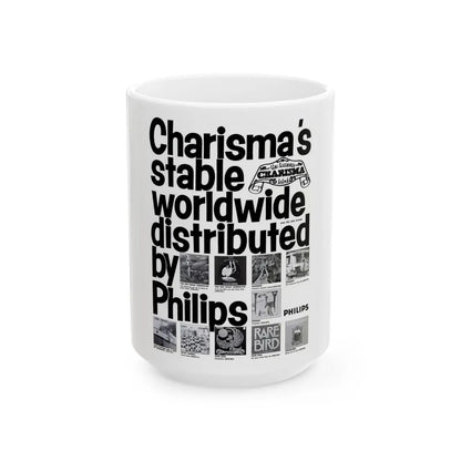 Charisma Records (Music Poster) White Coffee Mug-15oz-Go Mug Yourself