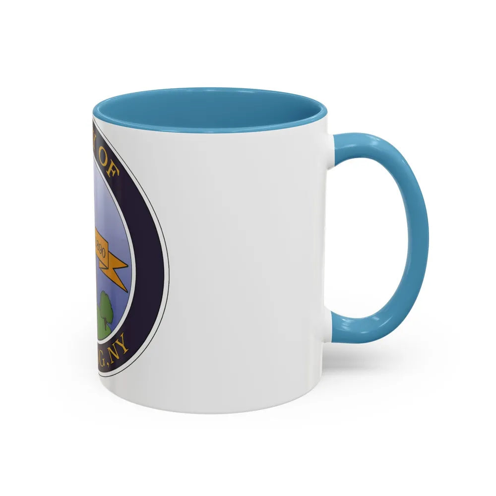 Seal of Corning NY - Accent Coffee Mug-Go Mug Yourself