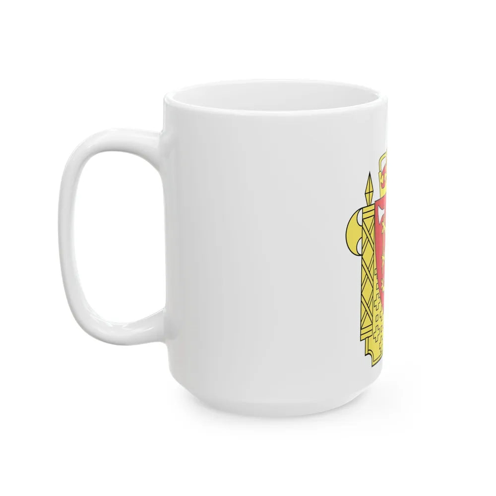 Coat of arms of the Norwegian Police Service - White Coffee Mug-Go Mug Yourself