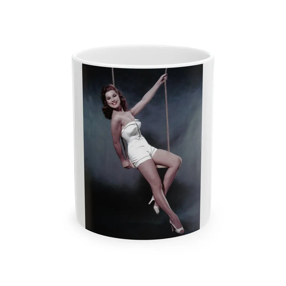 Debra Paget #17 1 (Vintage Female Icon) White Coffee Mug-11oz-Go Mug Yourself