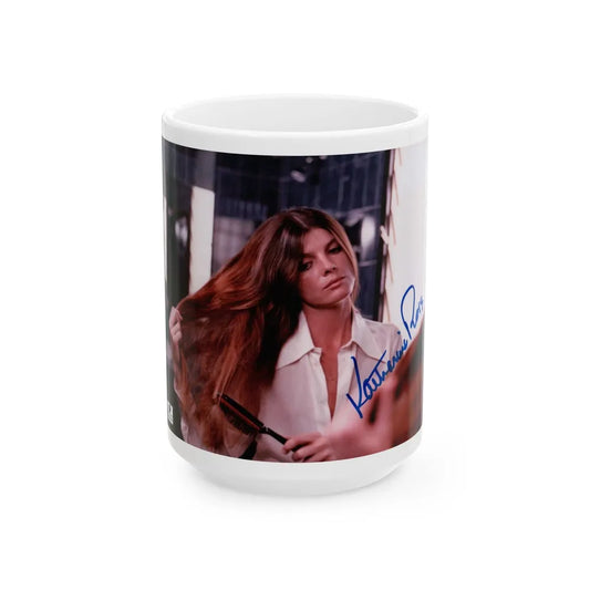 Katharine Ross #99 (Vintage Female Icon) White Coffee Mug-15oz-Go Mug Yourself