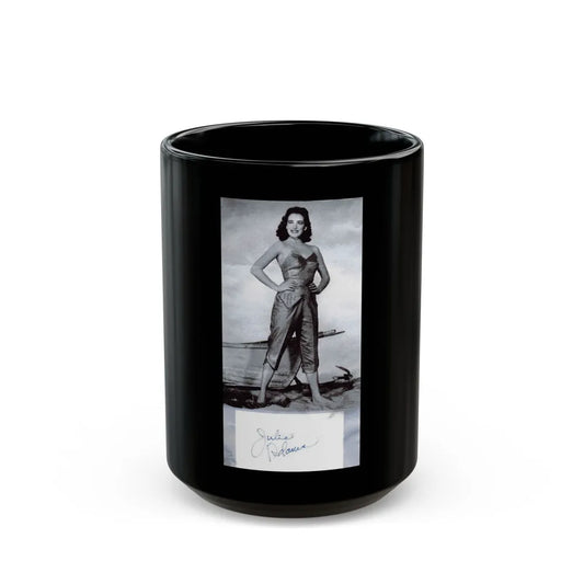 Julia Adams #41 (Vintage Female Icon) Black Coffee Mug-15oz-Go Mug Yourself