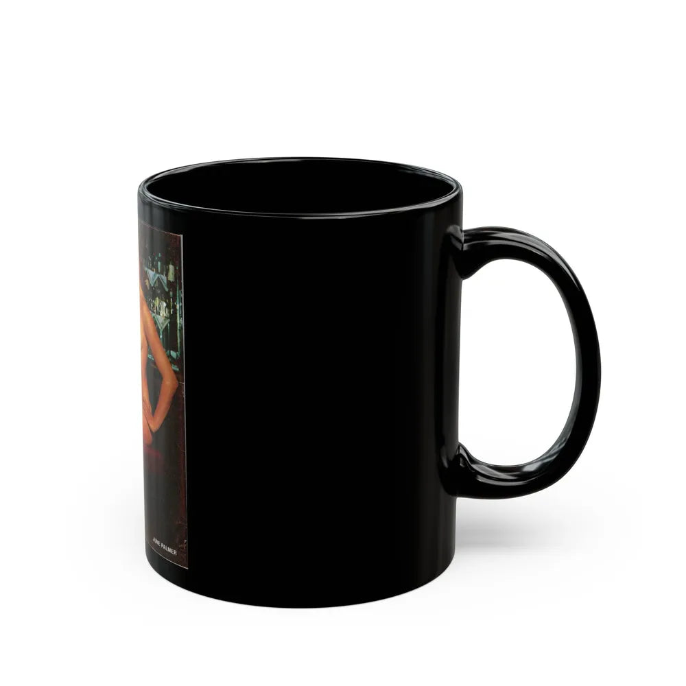 June Palmer #295 - Nude (Vintage Female Icon) Black Coffee Mug-Go Mug Yourself