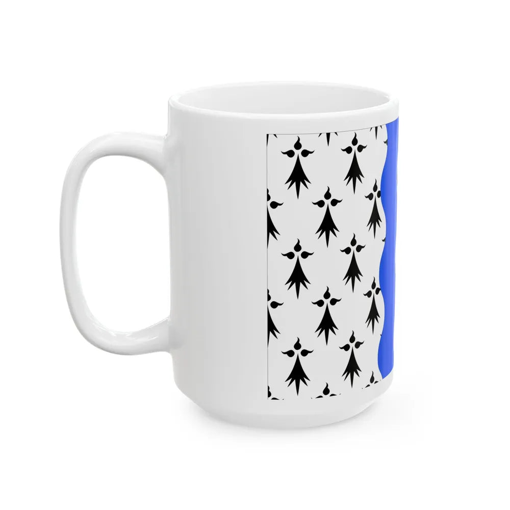 Flag of Ille et Vilaine France 2 - White Coffee Mug-Go Mug Yourself