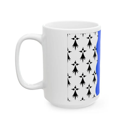 Flag of Ille et Vilaine France 2 - White Coffee Mug-Go Mug Yourself