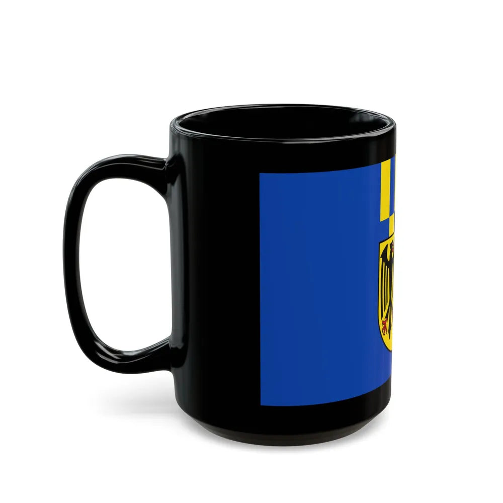 Flag of Rhein Hunsrueck Kreis Germany - Black Coffee Mug-Go Mug Yourself