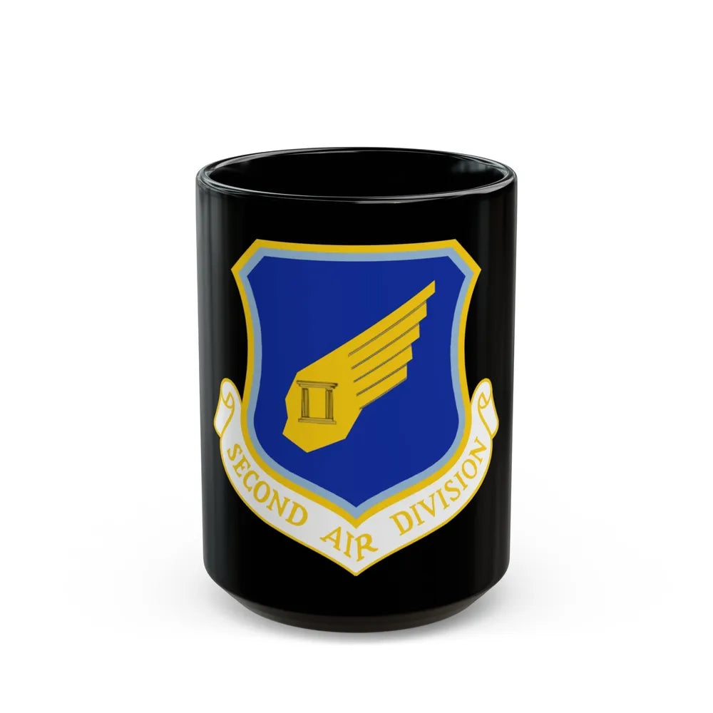 2nd Air Division (U.S. Air Force) Black Coffee Mug-15oz-Go Mug Yourself