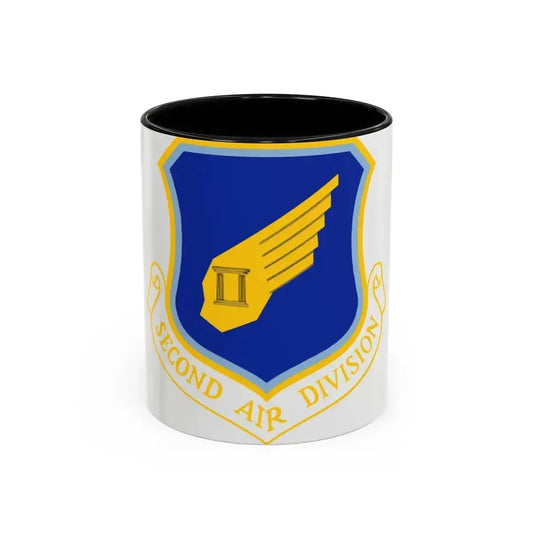 2nd Air Division (U.S. Air Force) Accent Coffee Mug 11oz Black - Go Mug Yourself