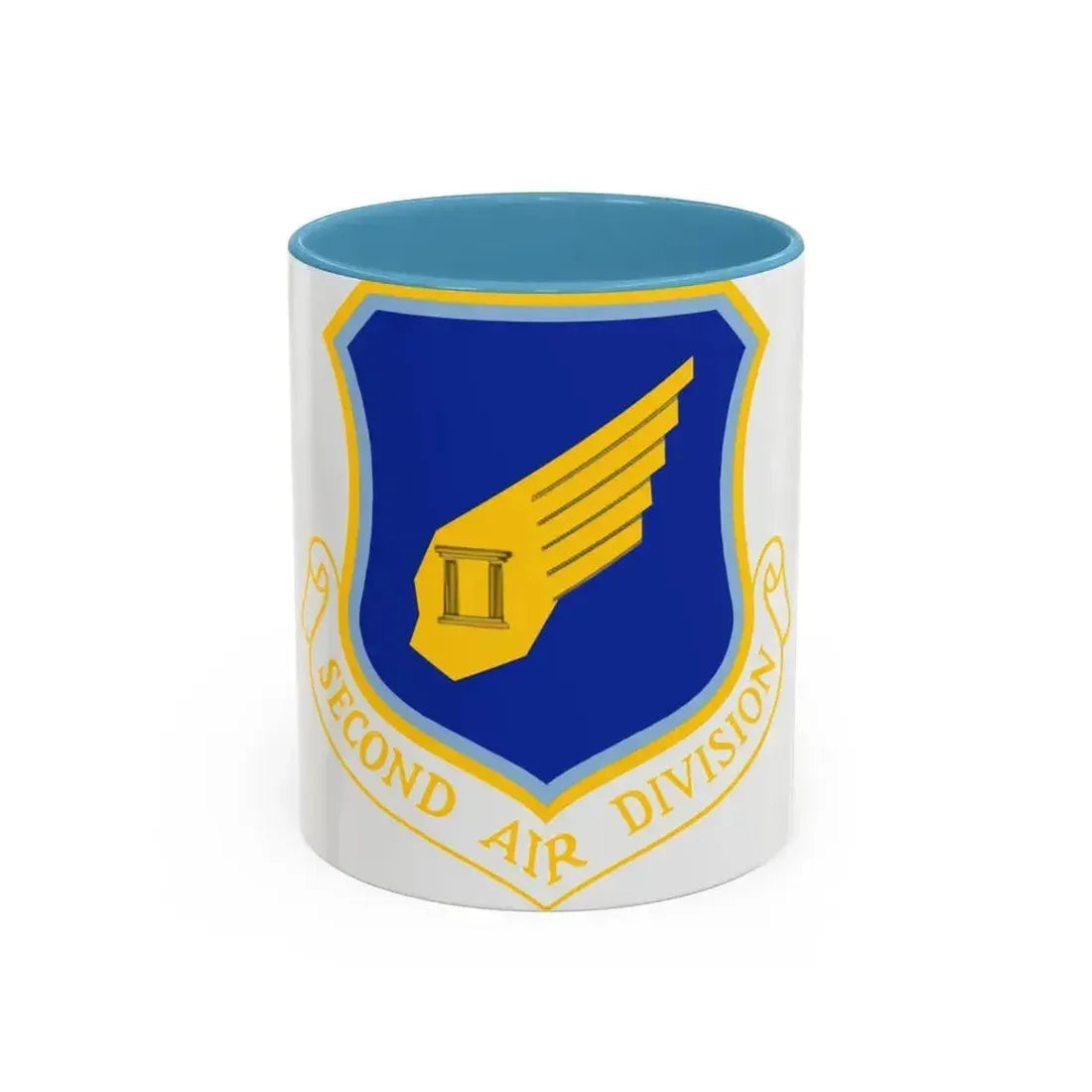 2nd Air Division (U.S. Air Force) Accent Coffee Mug 11oz Light Blue - Go Mug Yourself