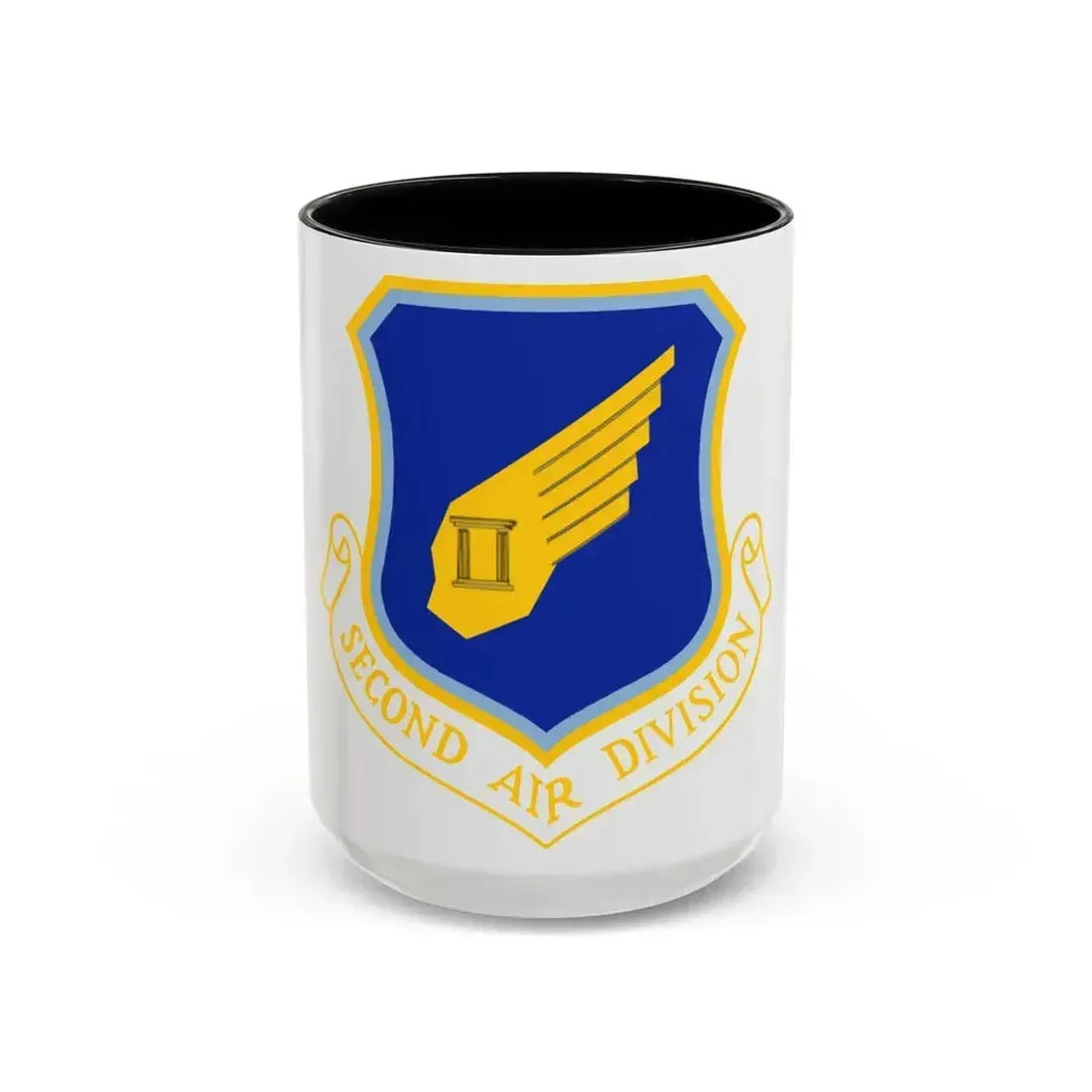 2nd Air Division (U.S. Air Force) Accent Coffee Mug 15oz Black - Go Mug Yourself
