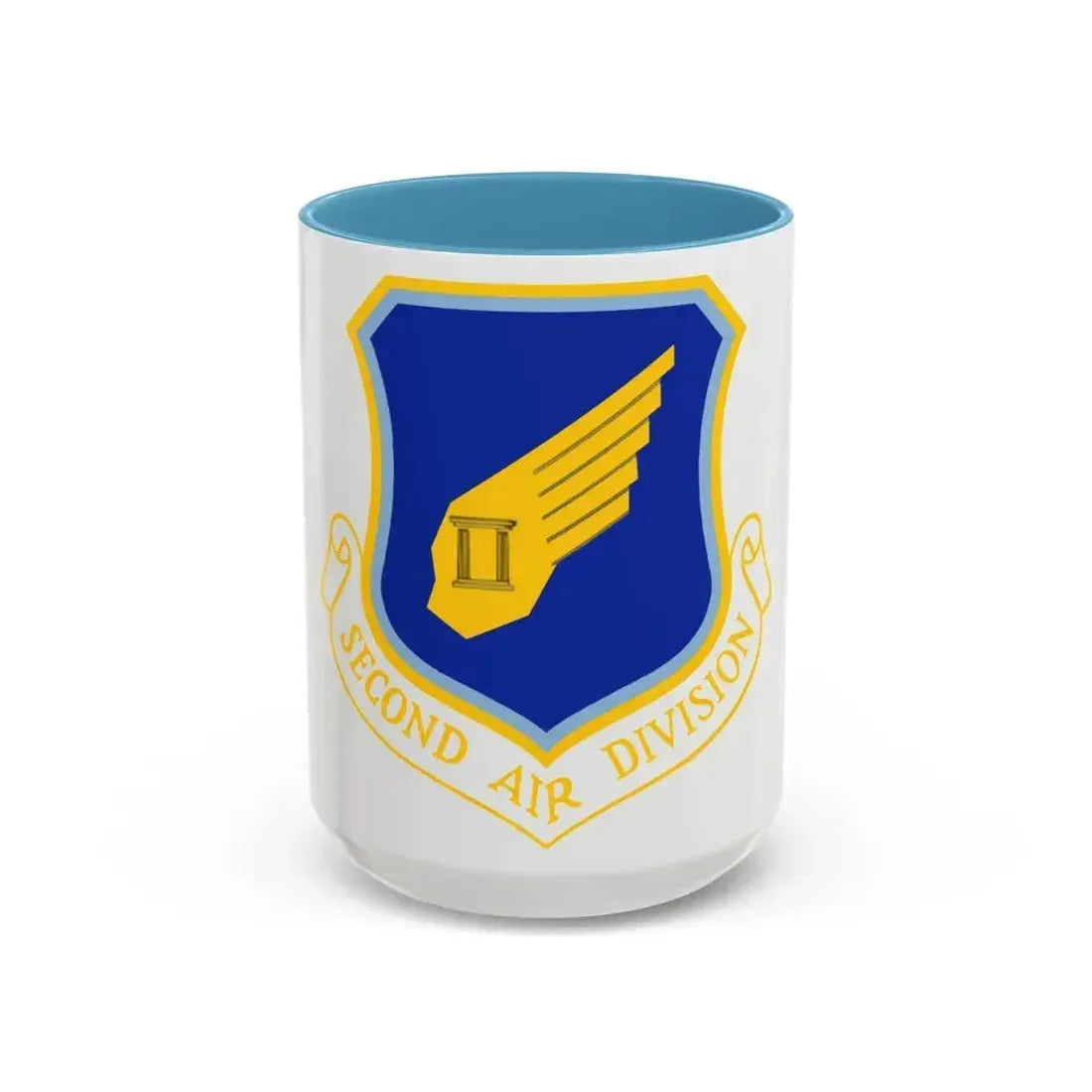 2nd Air Division (U.S. Air Force) Accent Coffee Mug 15oz Light Blue - Go Mug Yourself