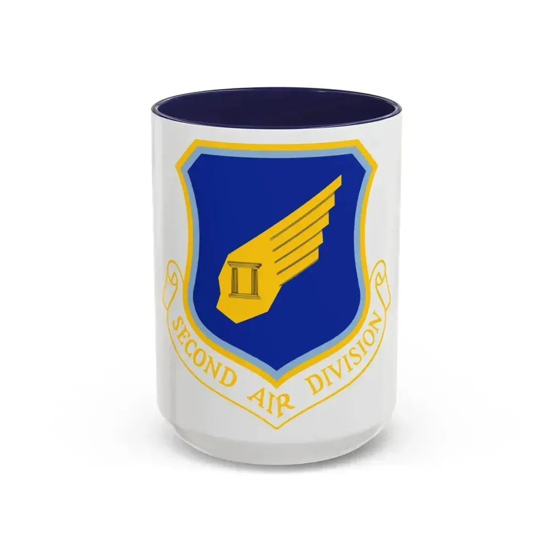 2nd Air Division (U.S. Air Force) Accent Coffee Mug 15oz Navy - Go Mug Yourself
