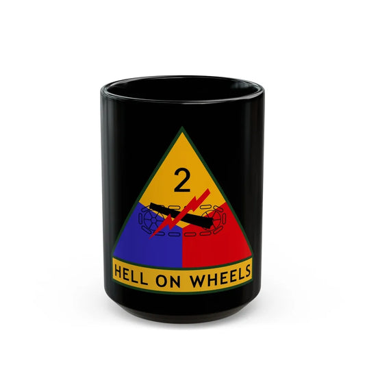 2nd Armored Division (U.S. Army) Black Coffee Mug-15oz-Go Mug Yourself